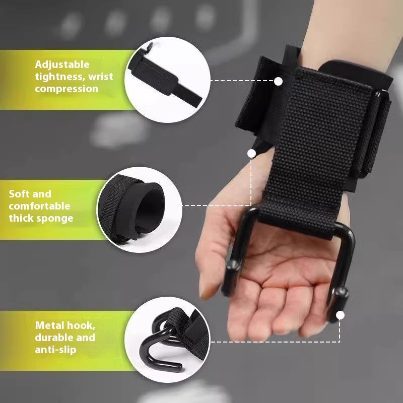 Pull-up Grip Hook Monkey Bars Wrist Guard Sports Fitness Anti-off Hand Aid