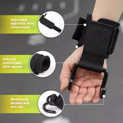 Pull-up Grip Hook Monkey Bars Wrist Guard Sports Fitness Anti-off Hand Aid